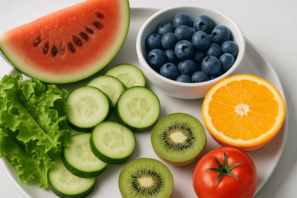 Common Examples of Water-Rich Foods — foods that are rich in water