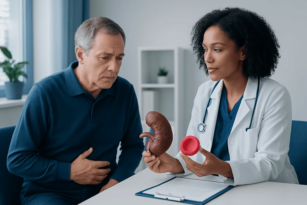 Common links between splenomegaly and blood disorders — enlarged spleen and blood disorders