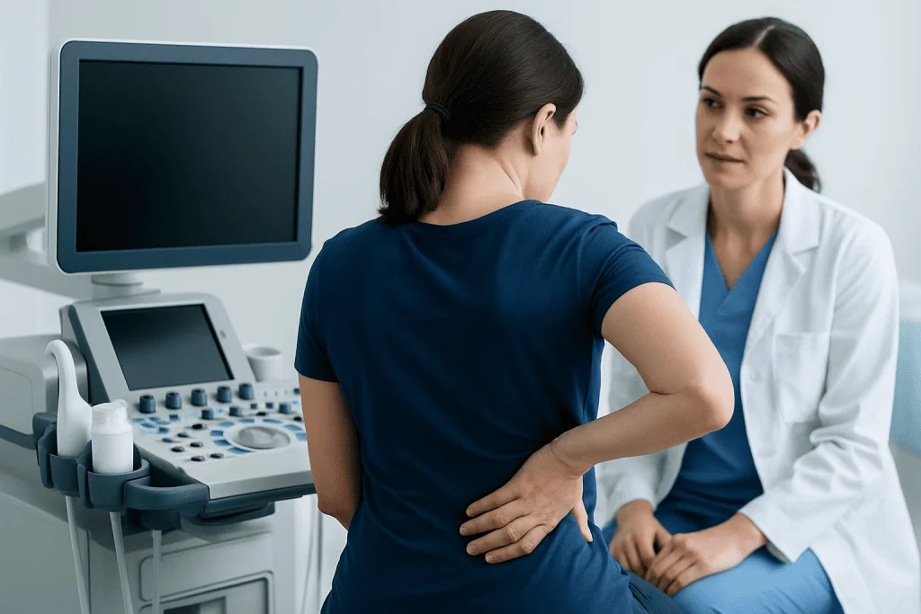 Common patterns and symptoms — back ache upper right