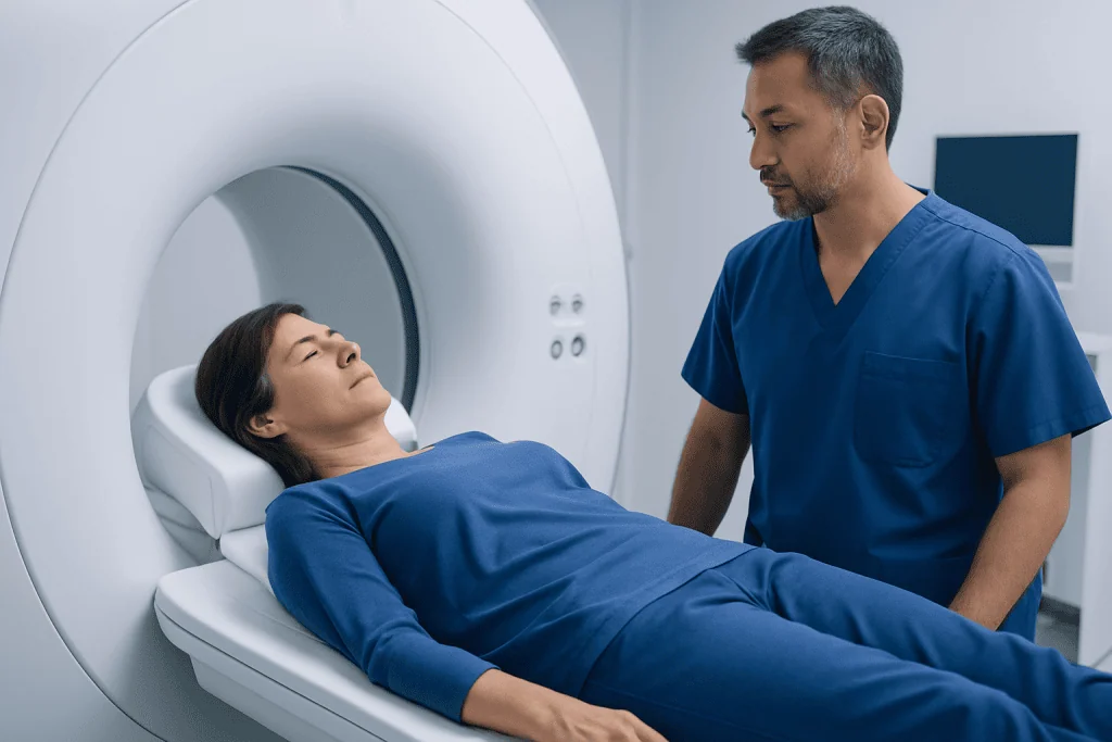 Common side effects and what patients may feel — brain and spine contrast scan risks