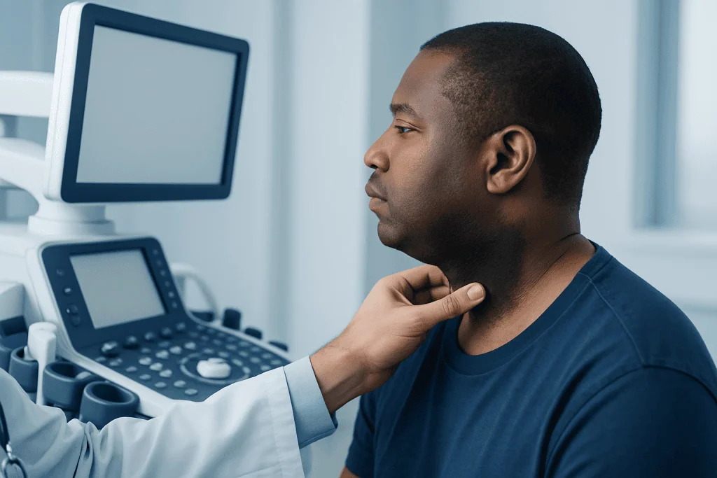 Common signs and how it may look — black colour in neck