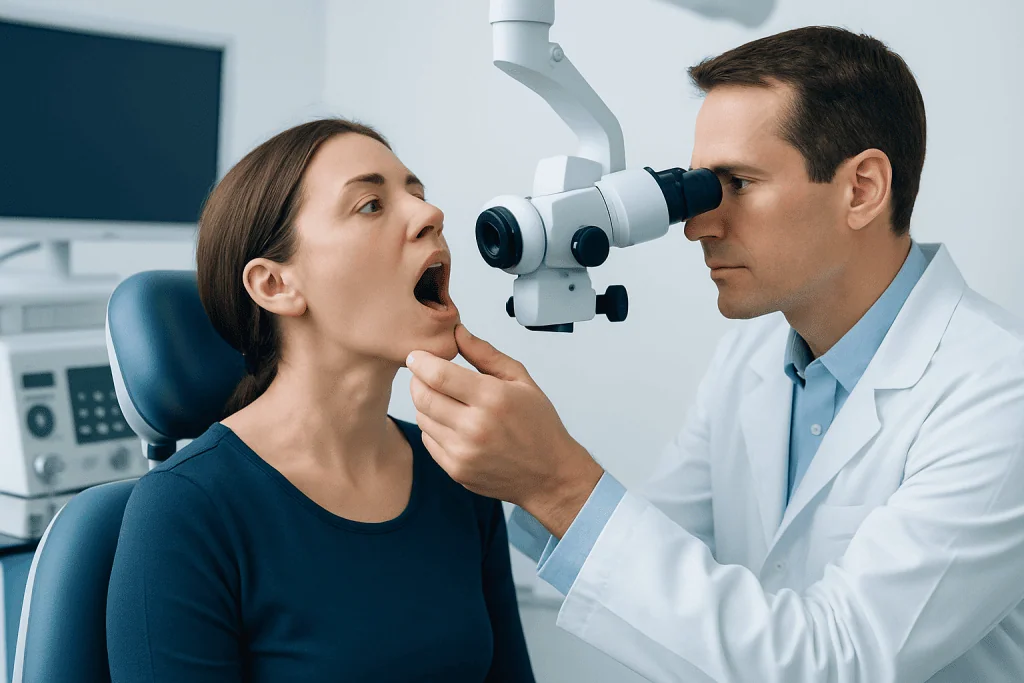 Common signs and how to describe the bump — bump on roof of mouth