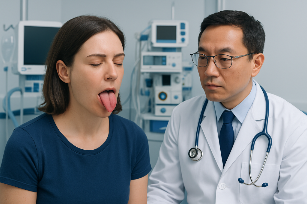 Common Signs and Symptoms — split of the tongue