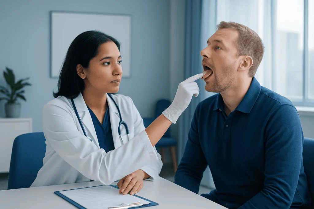 Common signs and symptoms to notice — under tongue
