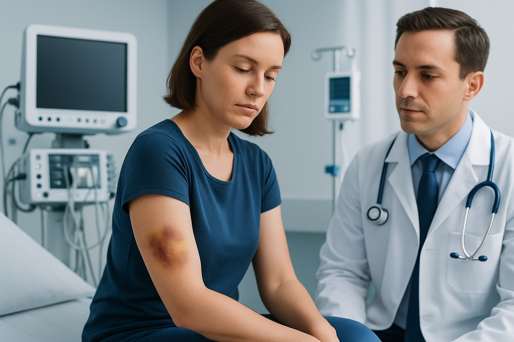 Common Symptoms and Bruise Patterns — bruising easily