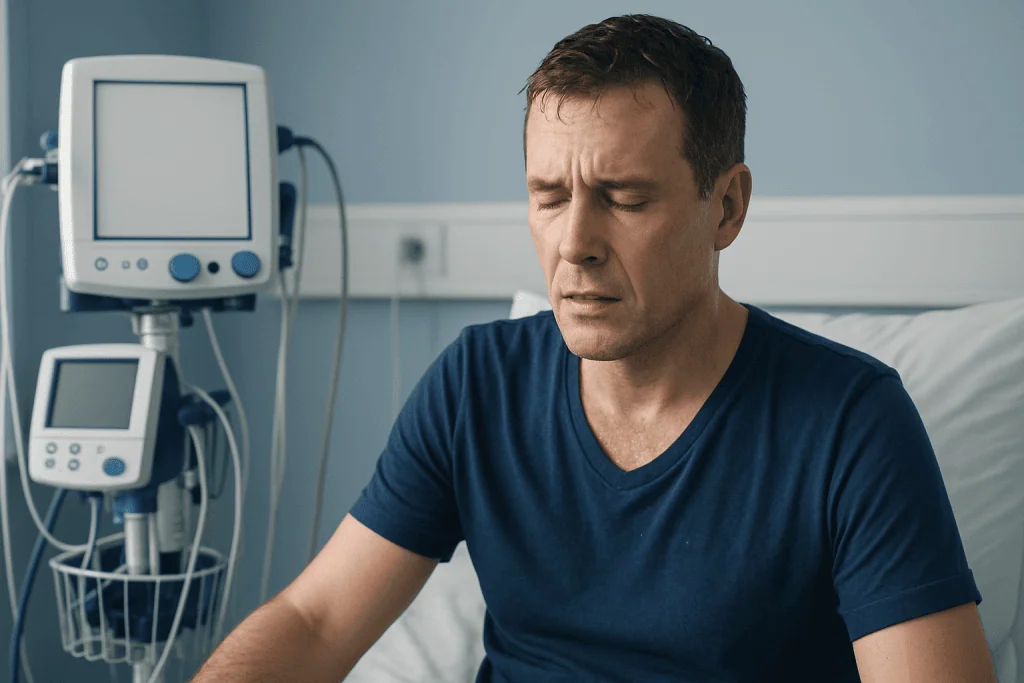 Common symptoms and how it may feel — cold perspiration