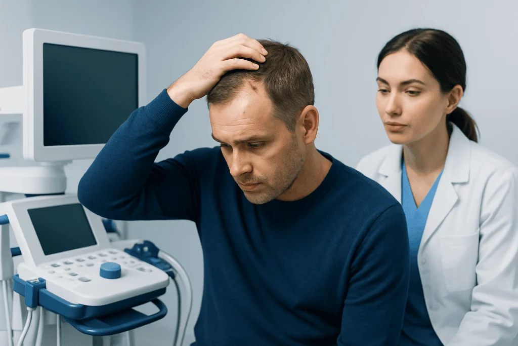 Common symptoms and how scalp scabs can look — scabs on scalp