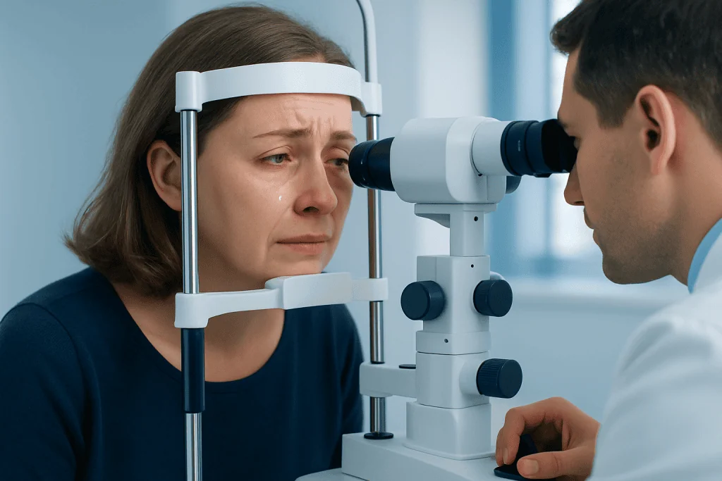 Common symptoms and how they may feel — watery eyes