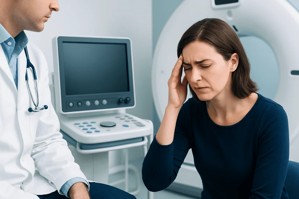 Common symptoms and patterns — temple headache