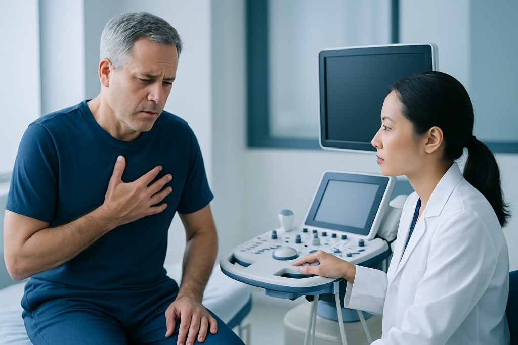 Common symptoms and patterns — chest back discomfort