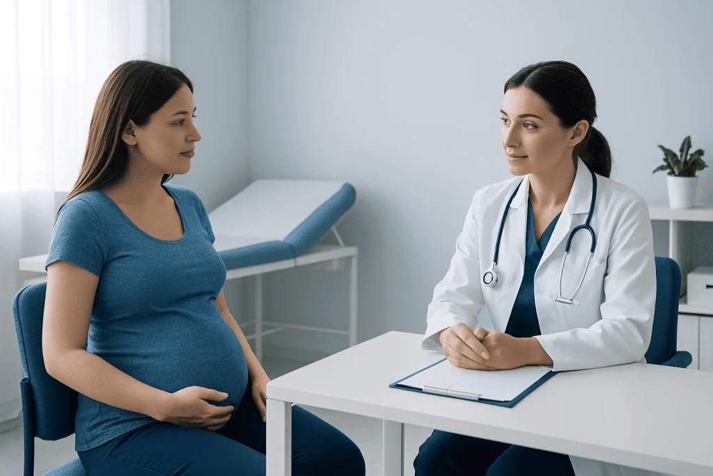 Common symptoms and sensations in a pregnant belly — pregnant belly