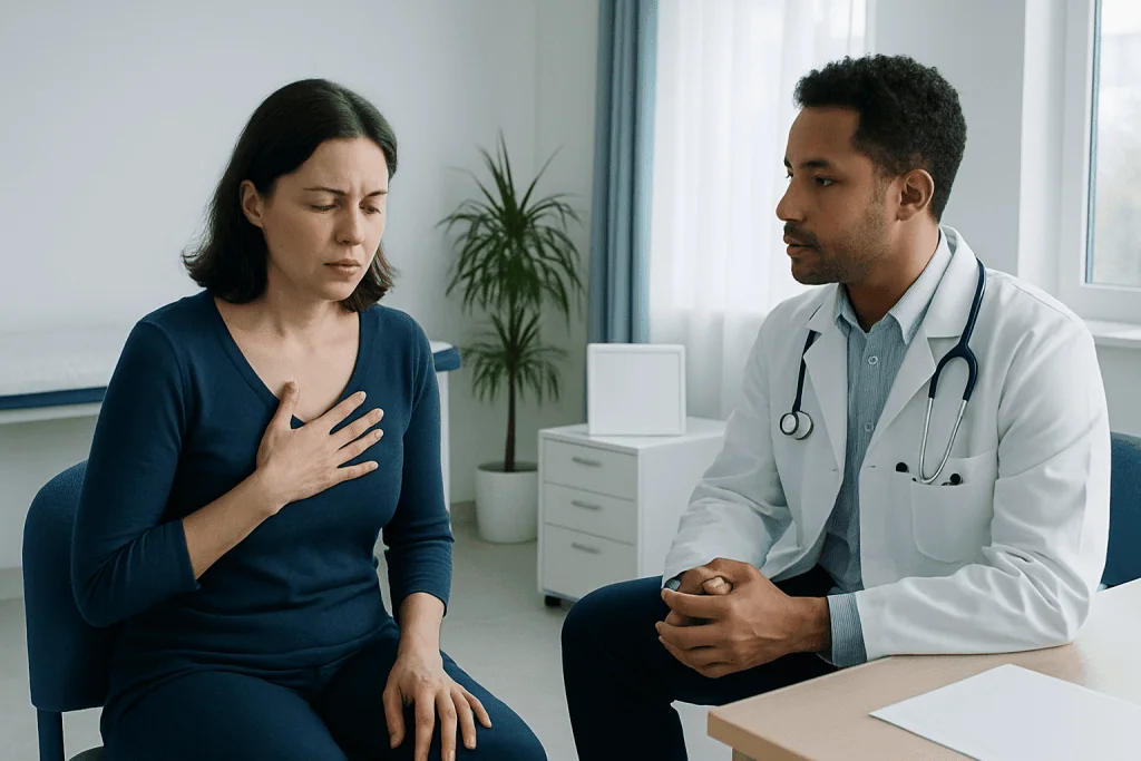 Common symptoms and warning signs — paradoxical breathing