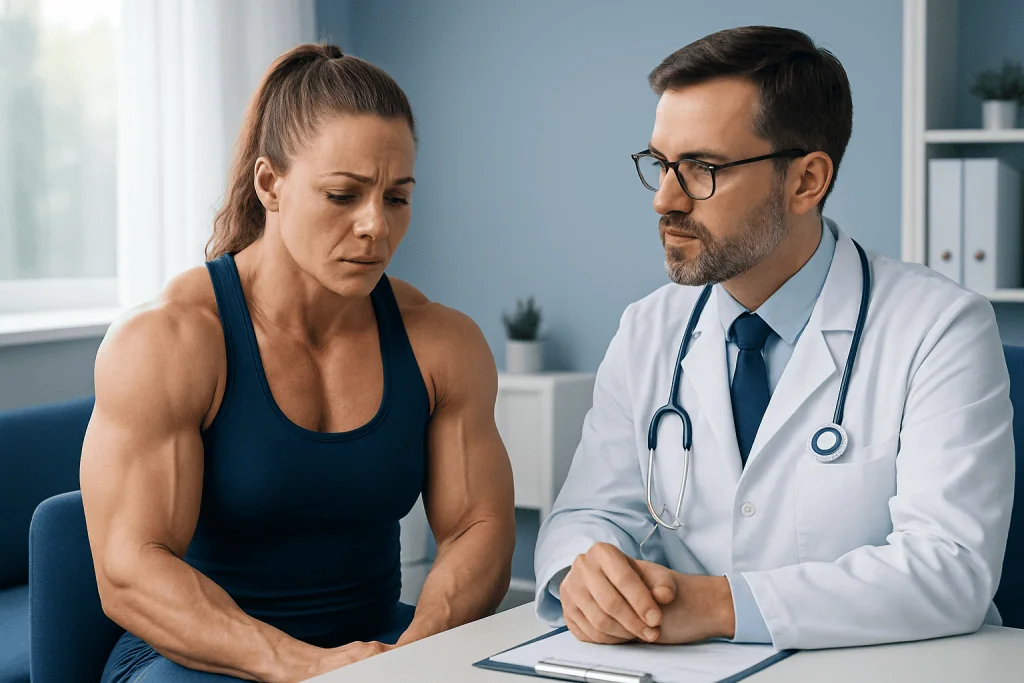 Common Symptoms and Warning Signs — female bodybuilder