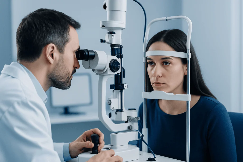Hypopyon: What Patients Need to Know 2 Common symptoms and what patients may notice — hypopyon