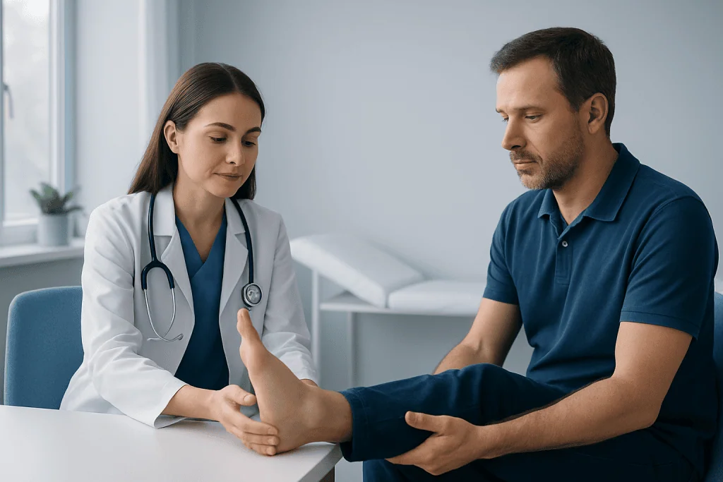 Common symptoms and what they may suggest — plantar flexion