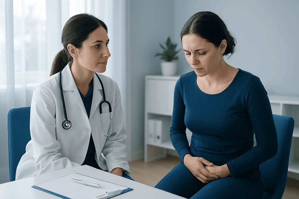 Common symptoms involving the perineum — perineum