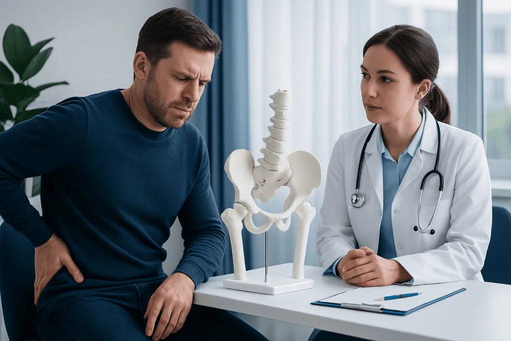Common symptoms linked to the hip bone area — hip bone