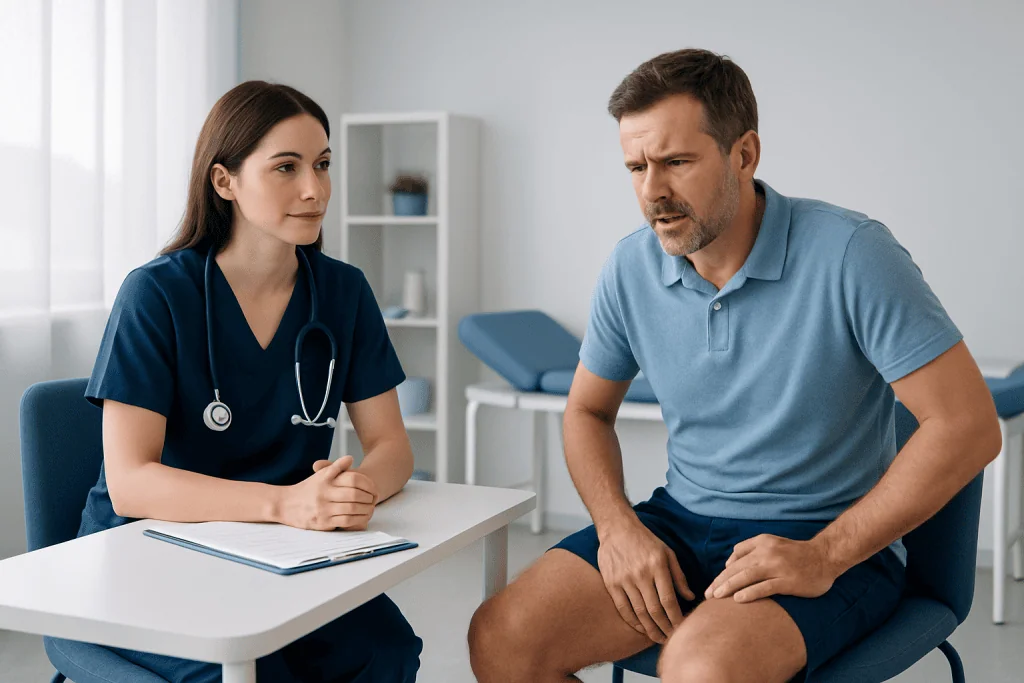 Common symptoms of adductor muscle problems — adductor muscles