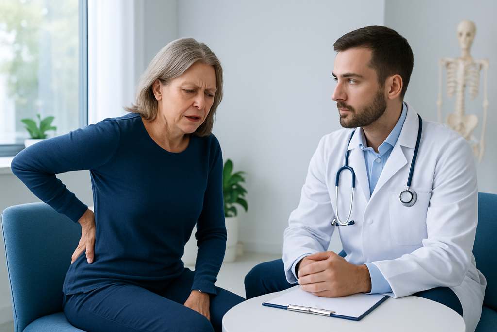 Common symptoms of limited or painful thoracic extension — thoracic extension