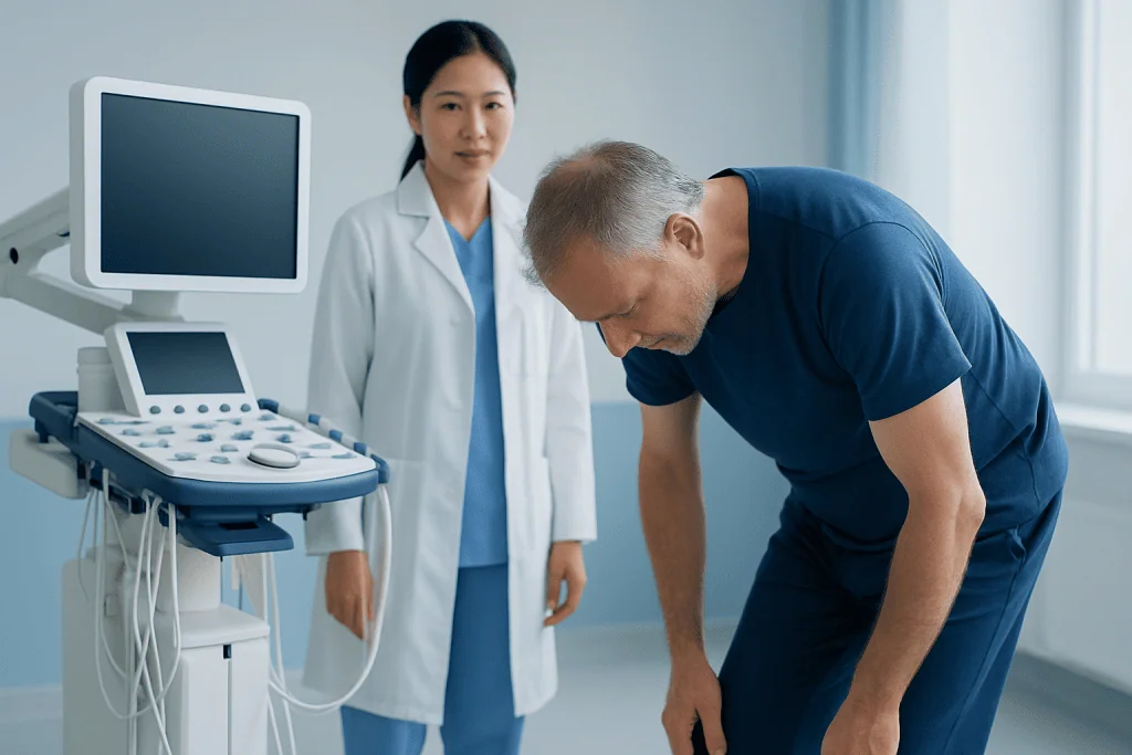 Common symptoms people notice when bending over — bending over