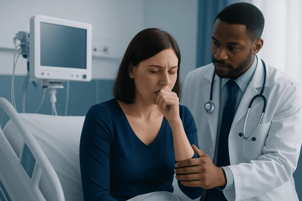 Common symptoms that can happen with nausea — nauseous