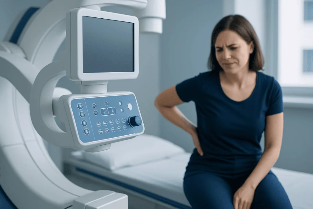Common symptoms that help identify the cause — pain lower left back women