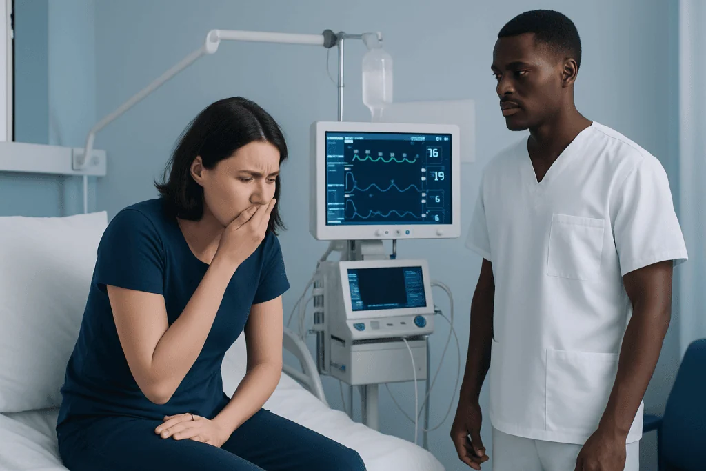 Common symptoms that may appear with vomiting and diarrhea — throwing up and diarrhea without fever