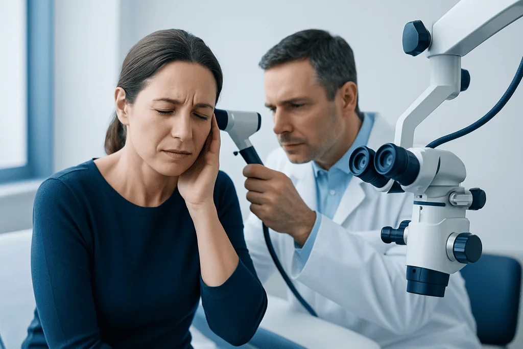 Common symptoms that may come with a clogged ear — ear clogged