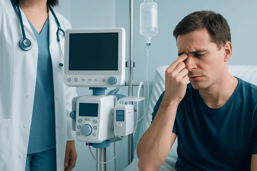 Common Symptoms That May Occur Together — head pain nosebleed