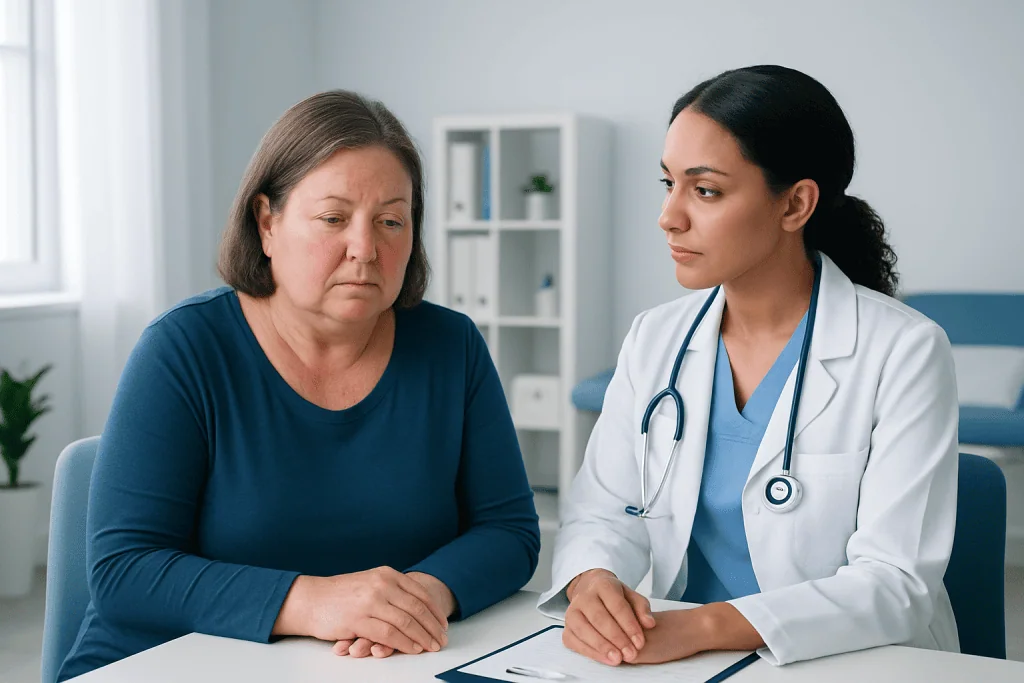 Common symptoms that may occur with cortisol face — cortisol face