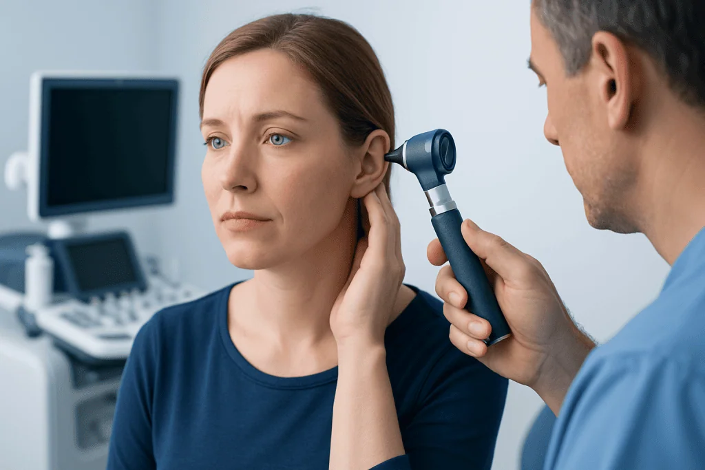 Common symptoms that may occur with pain behind ear — pain behind ear