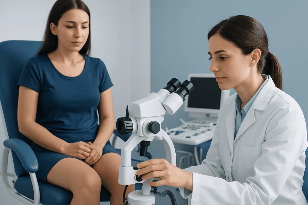 Common symptoms that may occur with vaginal itching — vaginal itching