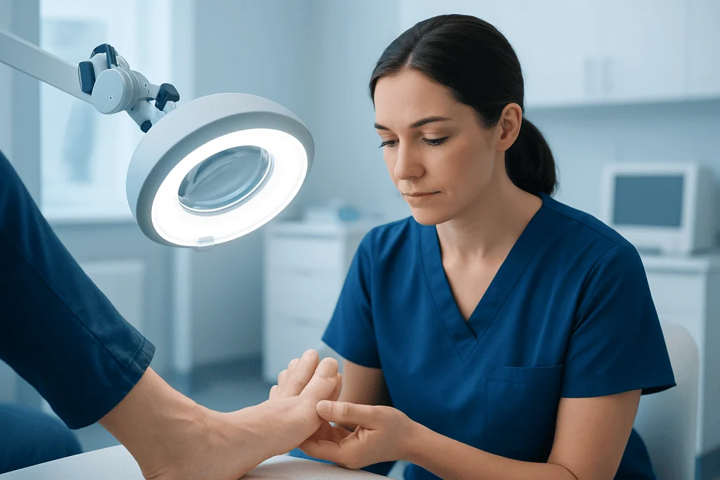 Common toenail symptoms and changes — toenail