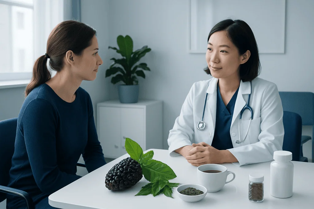 Different forms of mulberry: fruit, leaf, tea, and supplements — mulberry