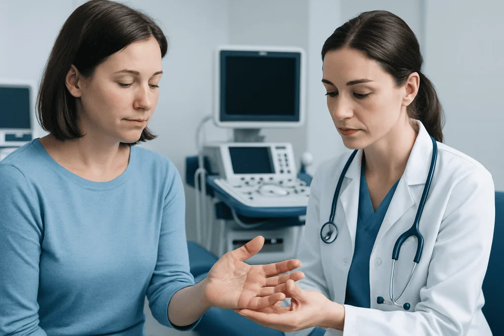 Early signs and symptoms — hyperkeratosis