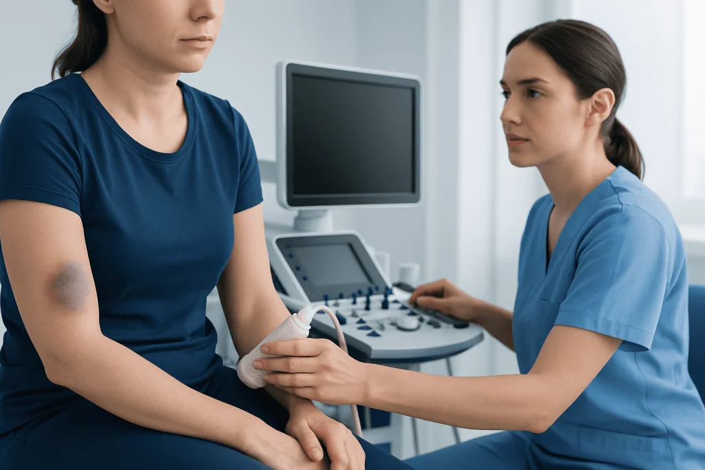 Early signs and symptoms — hemotoma