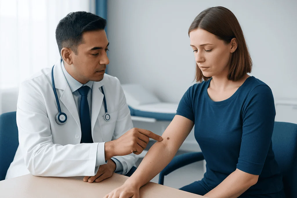 Early signs that a growth may not be a skin tag — cancerous skin tags pictures