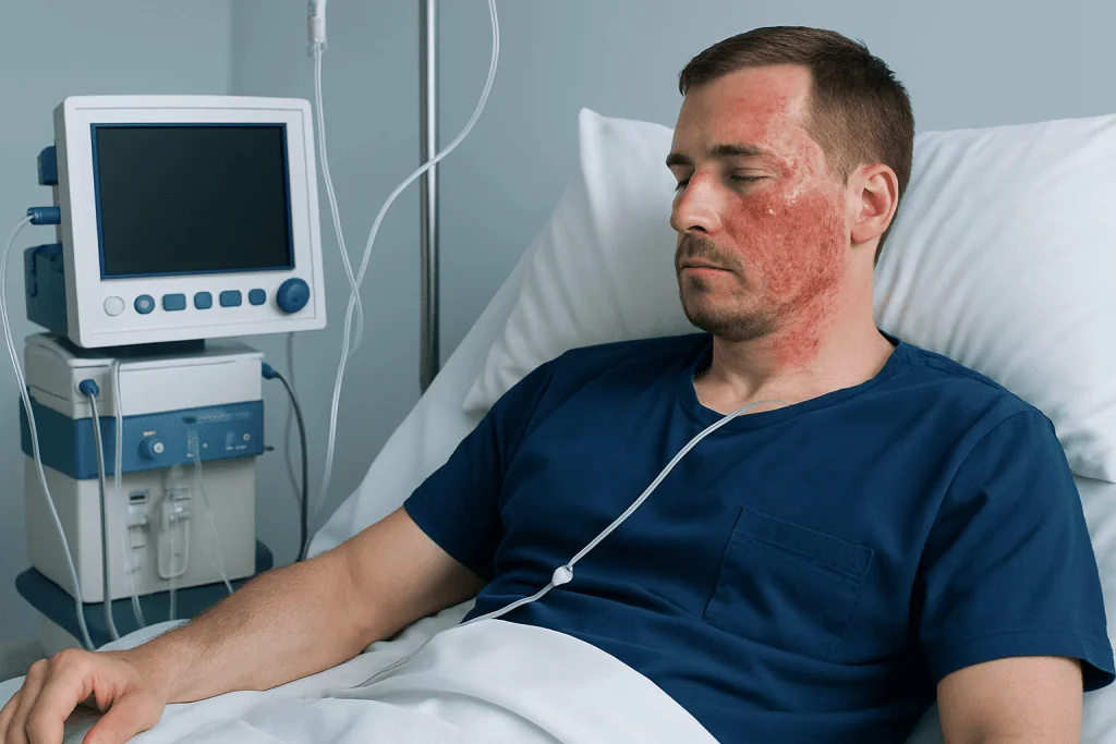 How a chemical burn affects the body — chemical burn