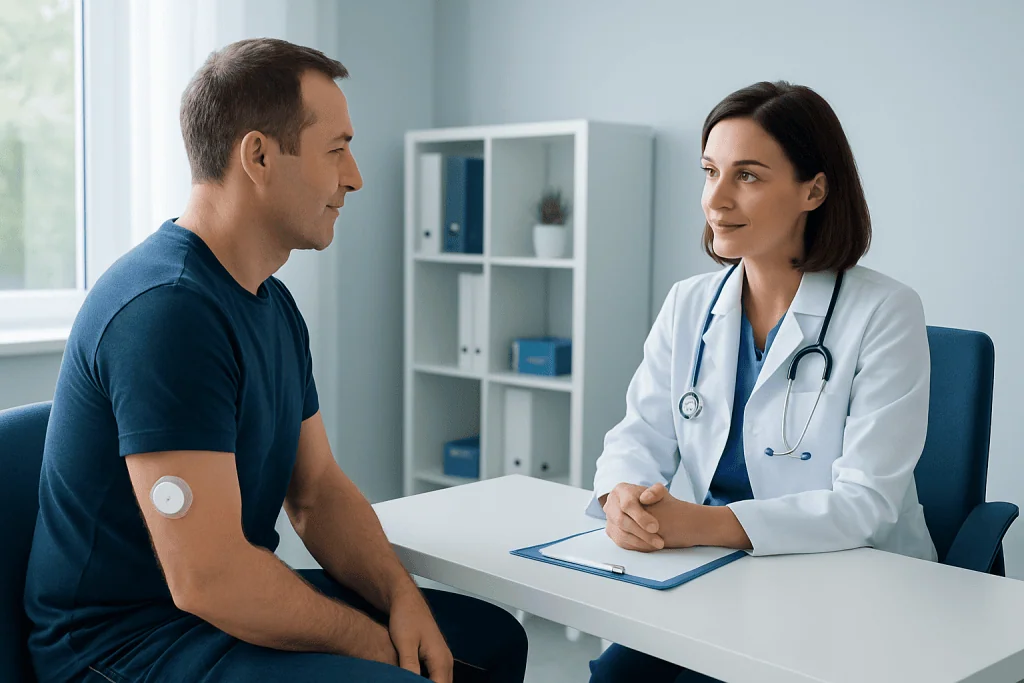 How a continuous glucose monitor works in daily life — continuous glucose monitors