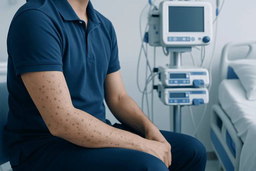 How a possible leukemia rash can look on the skin — early stage leukemia rash pictures