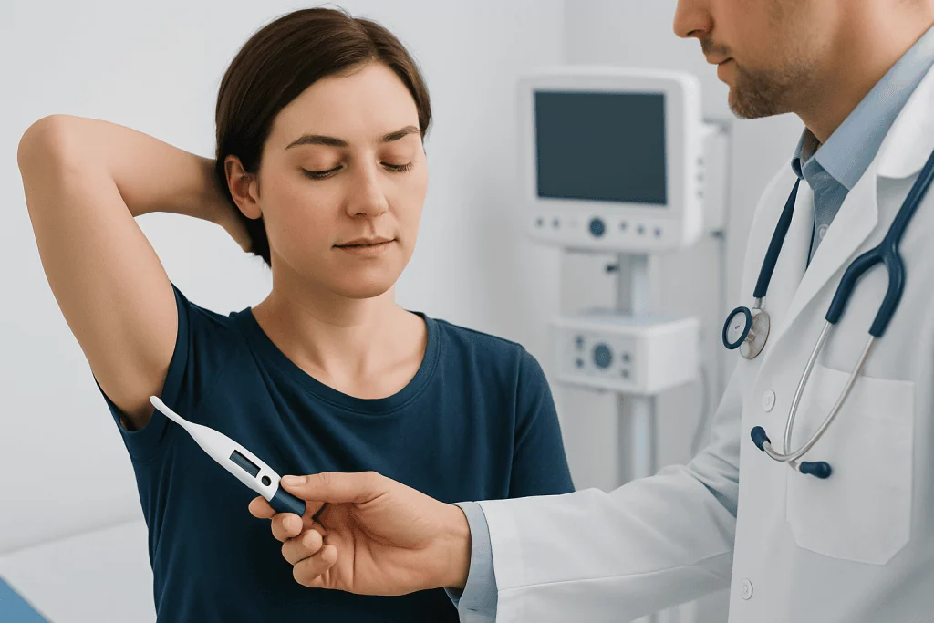 Axillary Temperature — Explained by Medical Evidence, Not Myths 2 How axillary temperature is measured correctly — axillary temperature