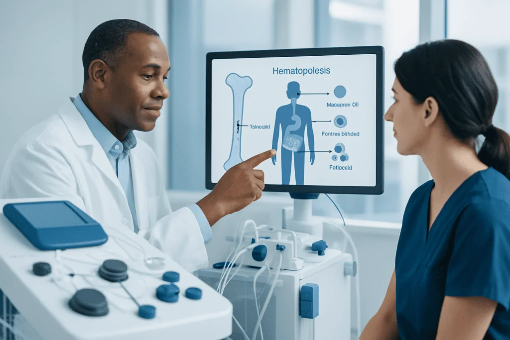 How blood cell production works in the body — hematopoiesis