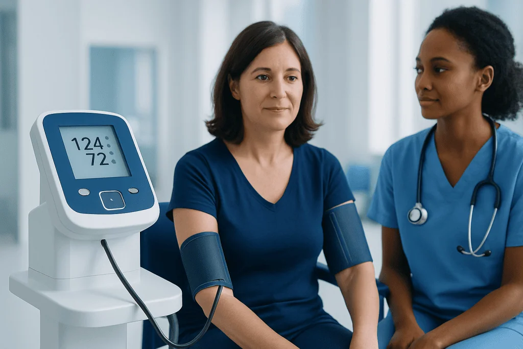 How blood pressure categories classify a 124/72 reading — 124/72 blood pressure