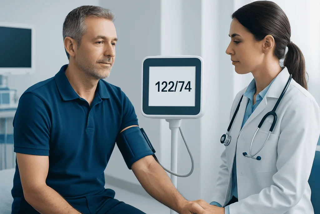 How blood pressure readings are classified — 122/74 blood pressure