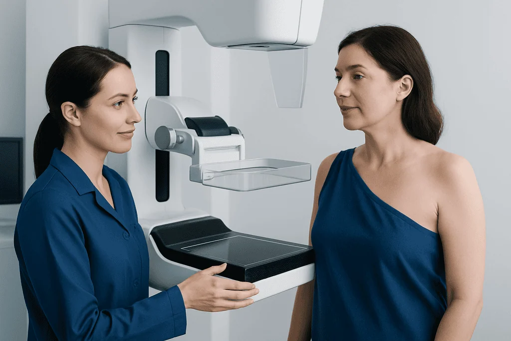 How breast density is classified — fibroglandular density