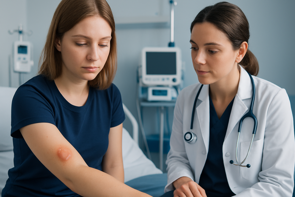 How bug bite blisters look and feel — bug bites that blister