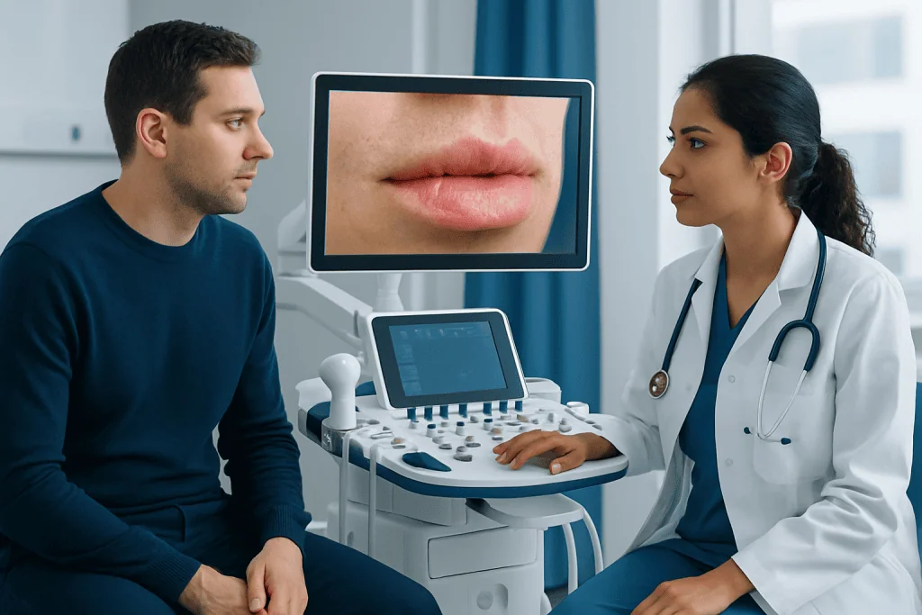 How cold sores develop and spread — herpes cold sore
