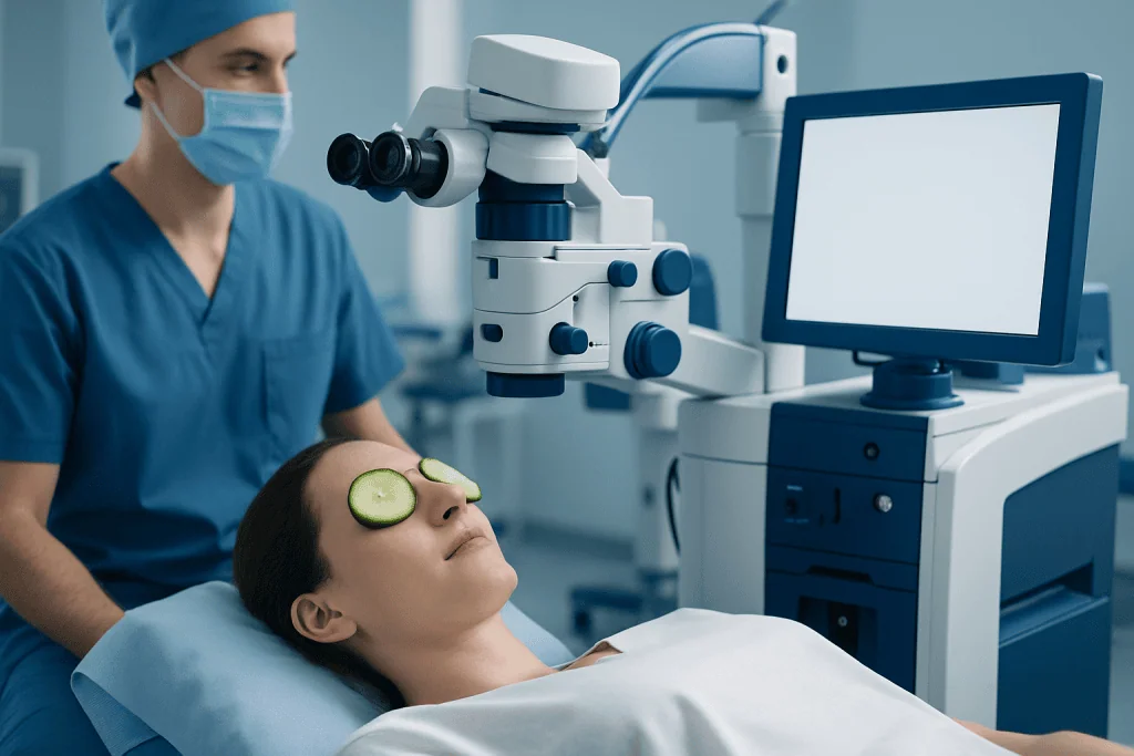 How cucumber may affect the eye area — cucumber on eyes
