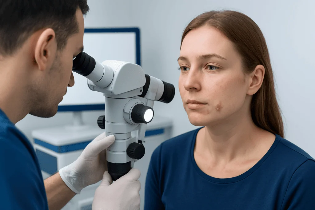 How facial warts look and feel — facial warts