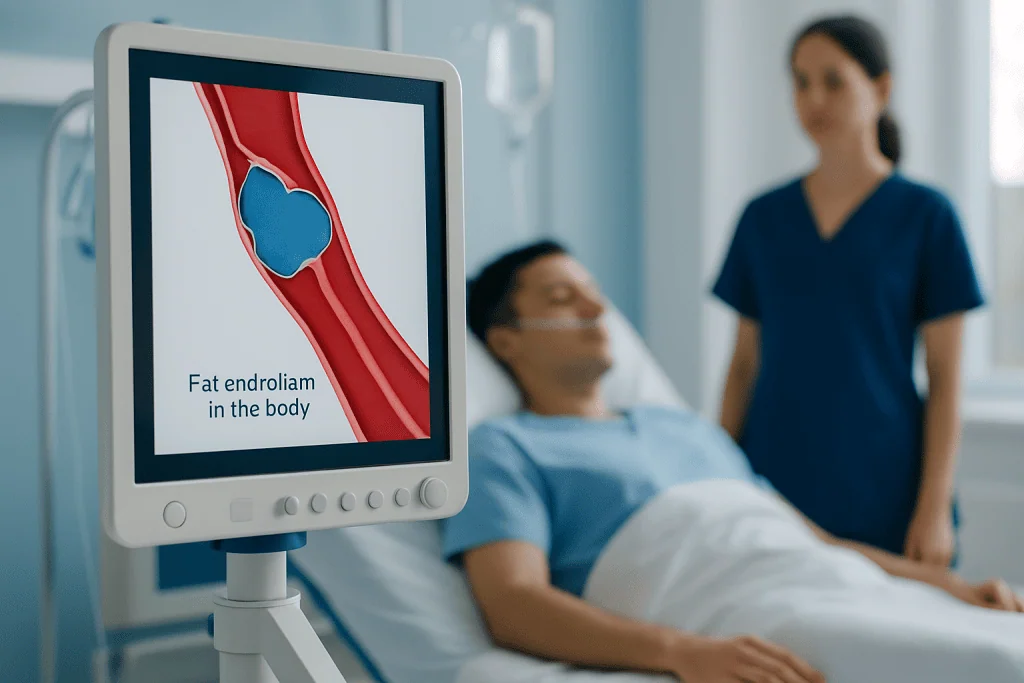How fat embolism happens in the body — fat embolism